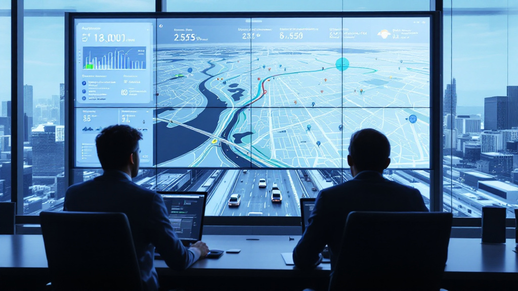 Fleet operations team reviewing autonomous vehicle routes, interventions, weather, road closures, and proposed geofence expansion on digital maps.